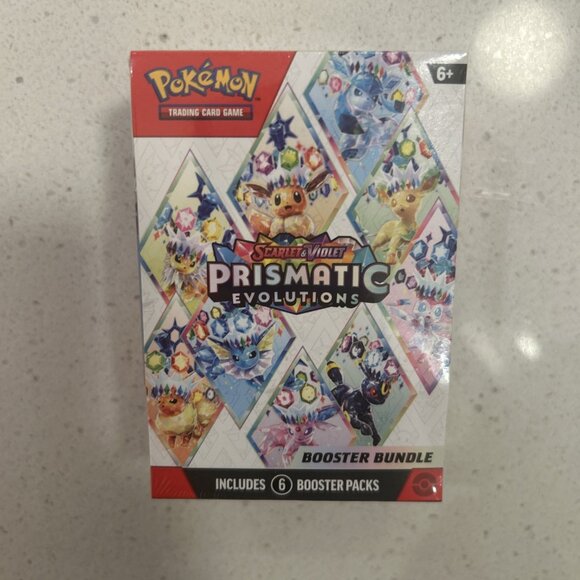 Pokemon Prismatic Evolutions Booster Bundle Sealed (6 Packs) TCG ⭐️ - Picture 1 of 3